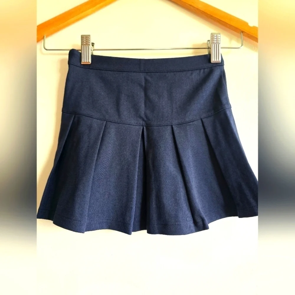 NWT! GAP, Kids Uniform Pleated Skirt, True indigo, XS (4/5)
